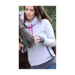 Cavaletic Sweats / Pulls>Sweat à col montant en coton bio, modèle Iowa de - Déstockage