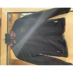 HV Polo Sweats / Pulls>Sweat fleuri noir excellent état