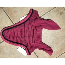 Showmaster Ensemble Tapis + Bonnet>Tapis + bonnet rose fuchsia taille cheval