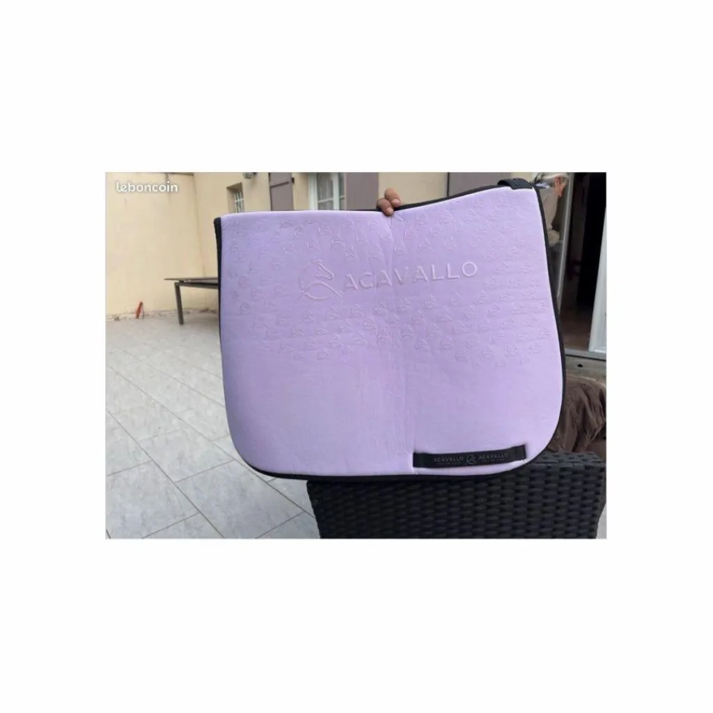 Tapis bambou grip dressage Lila / noir*Acavallo Sale