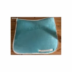 Tapis velour et grip dressage turquoise*Acavallo Outlet