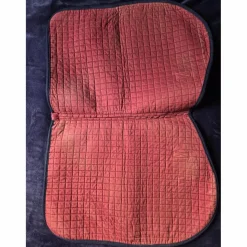 Tapis Bordeaux liseret bleu marine*- Marque inconnue - Discount