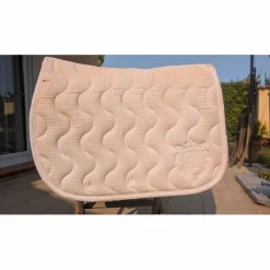 tapis cheval Pénélope rouge blanc coup mixte*Penelope Leprevost New