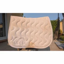 tapis cheval Pénélope rouge blanc coup mixte*Penelope Leprevost New