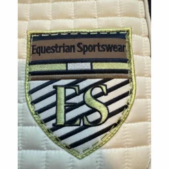 Euro-star Tapis>Tapis de dressage blanc avec liserés