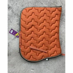 tapis de selle neuf orange*Equitheme