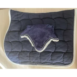 Tapis et Bonnet bleu et strass*Anna Scarpati Online