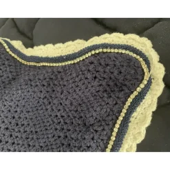 Tapis et Bonnet bleu et strass*Anna Scarpati Online