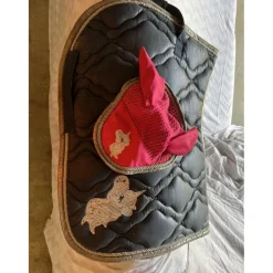 Tapis et bonnet poney*Equitheme Outlet