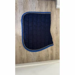 Harcour Tapis>Tapis marine, bleu roi et argenté