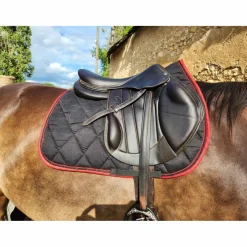 Equitheme Tapis>Tapis équithème, noir et rouge