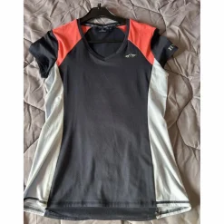 TEE SHIRT EN LYCRA MARINE / ROUGE ET BLEU CIEL AVEC LOGO - taille M*HV Polo Sale