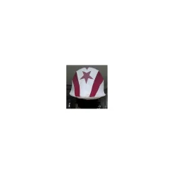 Toque de cross bordeaux et blanc*- Marque inconnue - Best