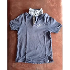 Fouganza Polos / Tshirts Équitation>T-shirt bleu manches courtes