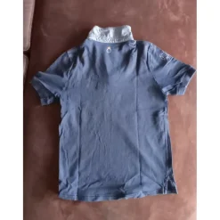 Fouganza Polos / Tshirts Équitation>T-shirt bleu manches courtes