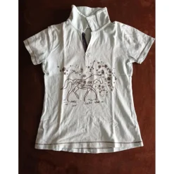 T-shirt bleu manches courtes*Fouganza Sale