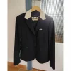 Veste de concours CSO (noire col crème) - / Grand Prix / Femme - Taille 38R - Excellent état*GPA Sale