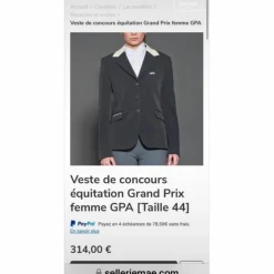 Veste de concours Neuve*GPA New