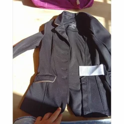 Equitheme Vestes De Concours>veste de concours noir doré equiteme