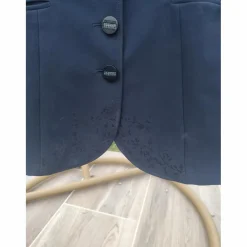 Veste de concours équiline bleu marine strass et flowers*Equiline Online