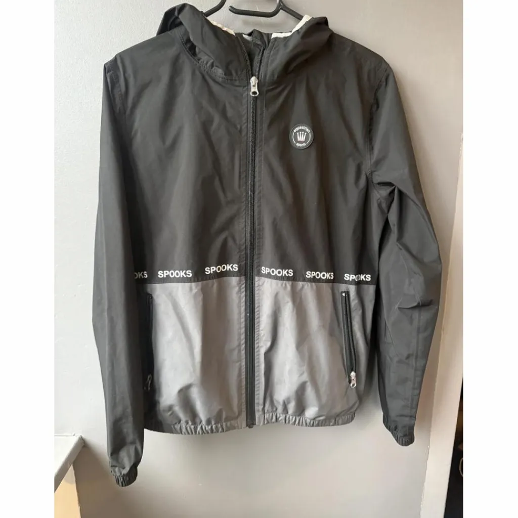Spooks Manteaux, Vestes Et Doudounes>Veste Dianna kaway coupe vent gris noir et blanc zipe taille XS/34