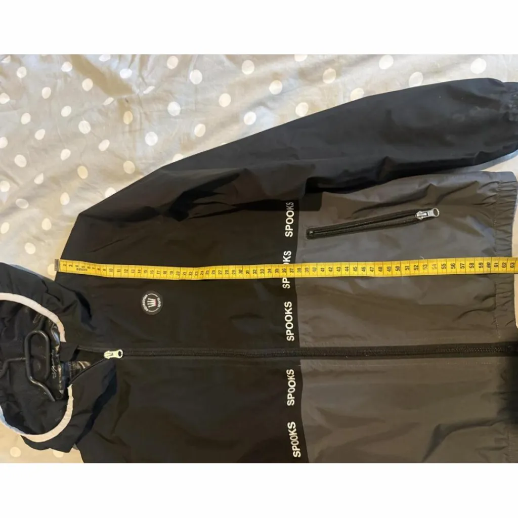 Spooks Manteaux, Vestes Et Doudounes>Veste Dianna kaway coupe vent gris noir et blanc zipe taille XS/34