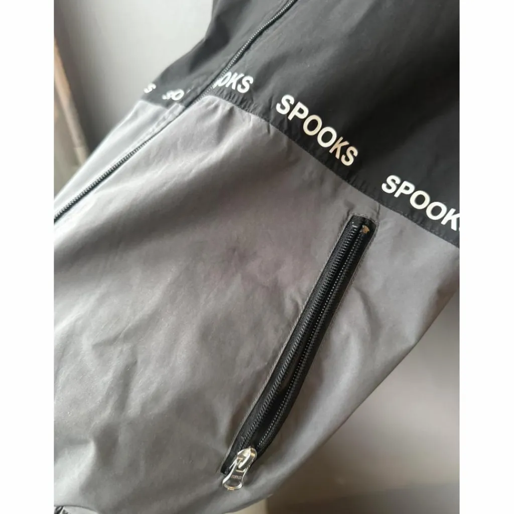 Spooks Manteaux, Vestes Et Doudounes>Veste Dianna kaway coupe vent gris noir et blanc zipe taille XS/34