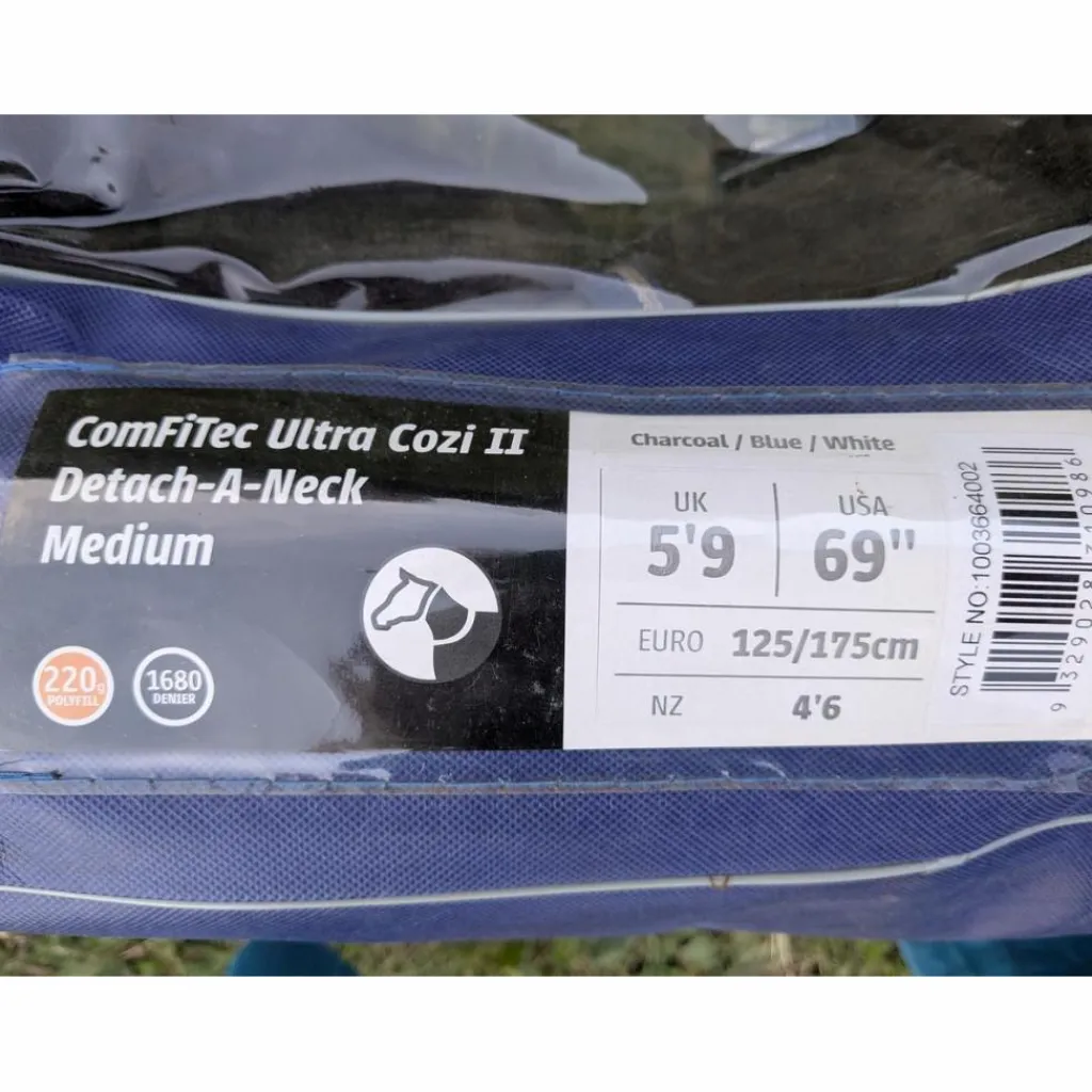 Weatherbeeta Couvertures>couverture imperméable+couvre cou 220g 1680D taille 5'9 125cm